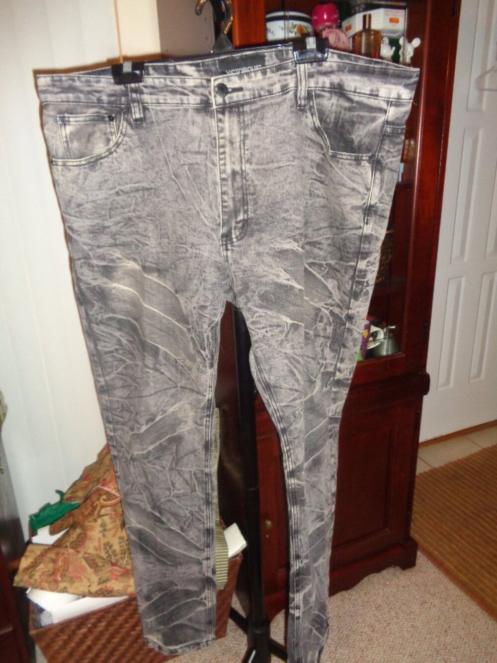 Victorious Black Camo Jeans 42 by 32